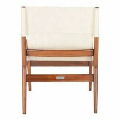 Culkin Leather Sling Chair - Safavieh White -Living Room Chairs store unnamed file 1980