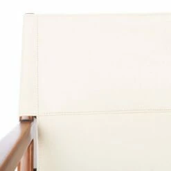 Culkin Leather Sling Chair - Safavieh White -Living Room Chairs store unnamed file 1983