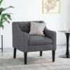 Deanna Contemporary Fabric Tufted Accent Chair - Christopher Knight Home Dark Beige/espresso