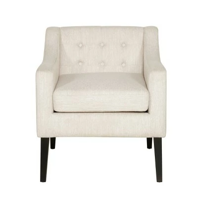 Deanna Contemporary Fabric Tufted Accent Chair - Christopher Knight Home Dark Beige/espresso 12 Deanna Contemporary Fabric Tufted Accent Chair - Christopher Knight Home Dark Beige/espresso - Image 10
