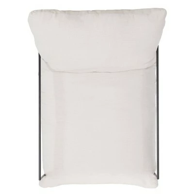 Portland Pillow Top Accent Chair Ivory/Black - Safavieh 8 Portland Pillow Top Accent Chair Ivory/Black - Safavieh - Image 6