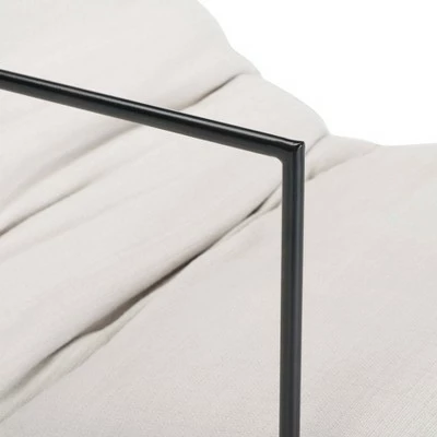 Portland Pillow Top Accent Chair Ivory/Black - Safavieh 11 Portland Pillow Top Accent Chair Ivory/Black - Safavieh - Image 9