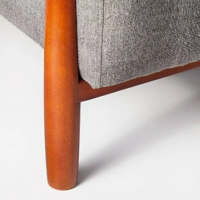 Threshold Designed W/Studio McGee Elroy Accent Chair with Wood Legs - Threshold™ designed with Studio McGee Tan Boucle 6 Threshold Designed W/Studio McGee Elroy Accent Chair with Wood Legs - Threshold™ designed with Studio McGee Tan Boucle - Image 4