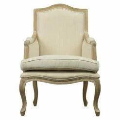 Upholstered Chair Buff Beige - Baxton Studio