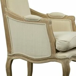 Upholstered Chair Buff Beige - Baxton Studio -Living Room Chairs store unnamed file 2025