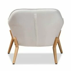 Valentina Velvet Natural Wood Armchair - Baxton Studio Beige -Living Room Chairs store unnamed file 2043