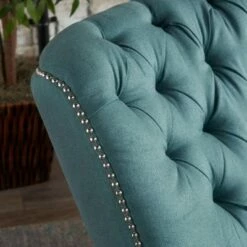 Salomo Tufted Fabric Power Recliner - Christopher Knight Home Dark Teal -Living Room Chairs store unnamed file 2054