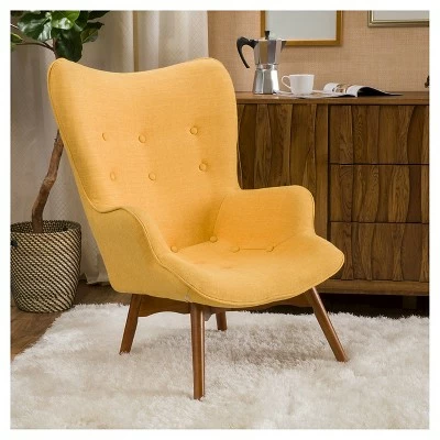 Hariata Fabric Contour Chair - Christopher Knight Home Burnt Orange 3 Hariata Fabric Contour Chair - Christopher Knight Home Burnt Orange