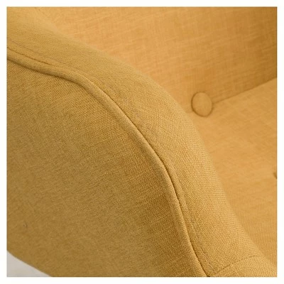 Hariata Fabric Contour Chair - Christopher Knight Home Burnt Orange 4 Hariata Fabric Contour Chair - Christopher Knight Home Burnt Orange - Image 2