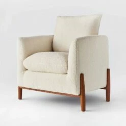 Threshold Designed W/Studio McGee Elroy Accent Chair with Wood Legs - Threshold™ designed with Studio McGee Tan Boucle 21 Threshold Designed W/Studio McGee Elroy Accent Chair with Wood Legs - Threshold™ designed with Studio McGee Tan Boucle -Living Room Chairs store unnamed file 207