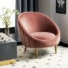 Razia Channel Tufted Tub Chair Dusty Rose - Safavieh -Living Room Chairs store unnamed file 2076