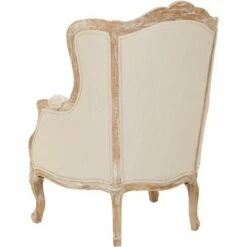 Fallon Linen Wing Chair - Natural Linen - Safavieh -Living Room Chairs store unnamed file 2086