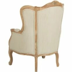 Fallon Linen Wing Chair - Natural Linen - Safavieh -Living Room Chairs store unnamed file 2087