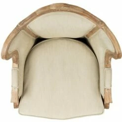 Fallon Linen Wing Chair - Natural Linen - Safavieh -Living Room Chairs store unnamed file 2088