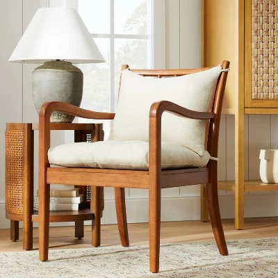 Threshold Designed W/Studio McGee Riverview Wood Frame Spindle Back Chair with Cushions - Threshold™ designed with Studio McGee 3 Threshold Designed W/Studio McGee Riverview Wood Frame Spindle Back Chair with Cushions - Threshold™ designed with Studio McGee