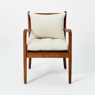 Threshold Designed W/Studio McGee Riverview Wood Frame Spindle Back Chair with Cushions - Threshold™ designed with Studio McGee 4 Threshold Designed W/Studio McGee Riverview Wood Frame Spindle Back Chair with Cushions - Threshold™ designed with Studio McGee - Image 2