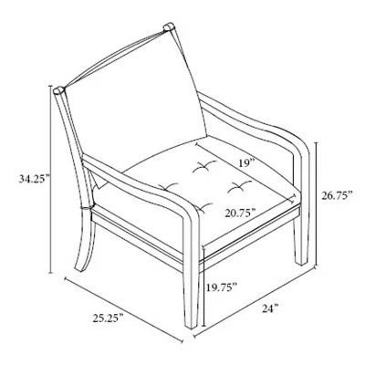 Threshold Designed W/Studio McGee Riverview Wood Frame Spindle Back Chair with Cushions - Threshold™ designed with Studio McGee 9 Threshold Designed W/Studio McGee Riverview Wood Frame Spindle Back Chair with Cushions - Threshold™ designed with Studio McGee - Image 7