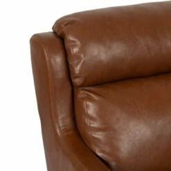 Bucklin Contemporary Pillow Tufted Club Chair - Christopher Knight Home Cognac Brown/dark Brown -Living Room Chairs store unnamed file 2165
