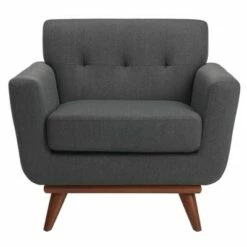 Opal Linen Tufted Armchair - Safavieh Dark Teal -Living Room Chairs store unnamed file 2176
