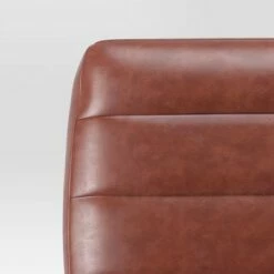 Northway Channel Tufted Wood Armchair Brown Faux Leather - Project 62™ -Living Room Chairs store unnamed file 2270