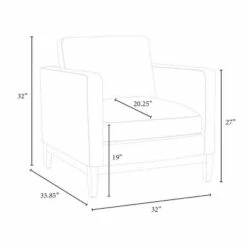 Threshold Designed W/Studio McGee Woodland Hills Wood Base Chair Light Gray - Threshold™ designed with Studio McGee -Living Room Chairs store unnamed file 2279