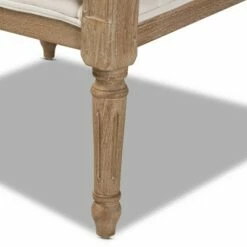 Clemence Upholstered Whitewashed Wood Accent Chair Ivory/Oak - Baxton Studio 15 Clemence Upholstered Whitewashed Wood Accent Chair Ivory/Oak - Baxton Studio -Living Room Chairs store unnamed file 2356