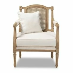 Clemence Upholstered Whitewashed Wood Accent Chair Ivory/Oak - Baxton Studio 19 Clemence Upholstered Whitewashed Wood Accent Chair Ivory/Oak - Baxton Studio -Living Room Chairs store unnamed file 2360