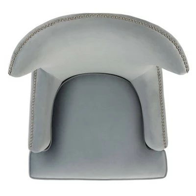 Geode Modern Wingback Chair - Safavieh Light Silver 8 Geode Modern Wingback Chair - Safavieh Light Silver - Image 6