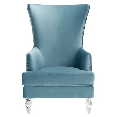 Geode Modern Wingback Chair - Safavieh Light Silver 12 Geode Modern Wingback Chair - Safavieh Light Silver - Image 10