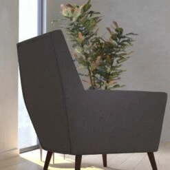 Merrick Lane High-Back Arm Chair Contemporary Gray Button Tufted Fabric Upholstered Accent Side Chair 8 Merrick Lane High-Back Arm Chair Contemporary Gray Button Tufted Fabric Upholstered Accent Side Chair -Living Room Chairs store unnamed file 2409