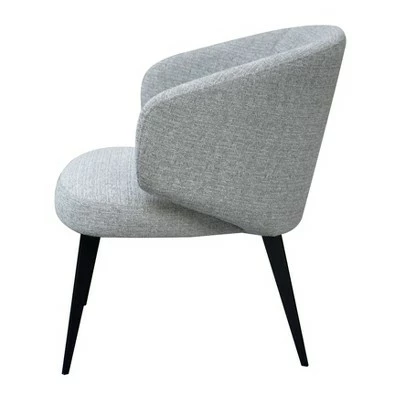 Bosco Curved Accent Chair Light Gray/Black - Safavieh 4 Bosco Curved Accent Chair Light Gray/Black - Safavieh - Image 2