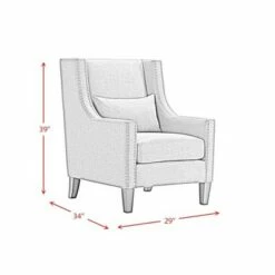 Ryan Accent Armchair - Picket House Furnishings Taupe -Living Room Chairs store unnamed file 244