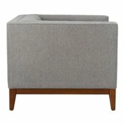 Garnet Linen Tufted Armchair Light Gray - Safavieh 12 Garnet Linen Tufted Armchair Light Gray - Safavieh -Living Room Chairs store unnamed file 2454
