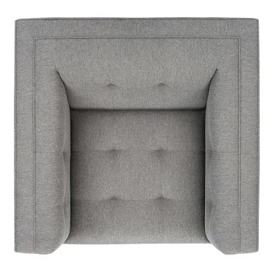 Garnet Linen Tufted Armchair Light Gray - Safavieh 8 Garnet Linen Tufted Armchair Light Gray - Safavieh - Image 6