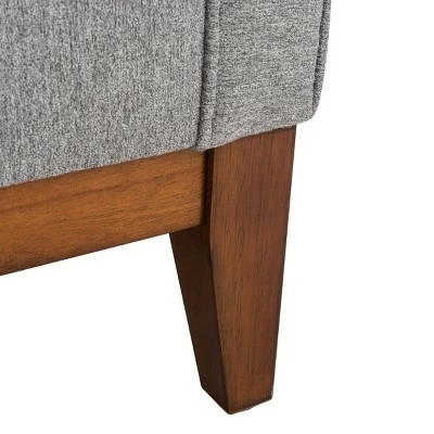 Garnet Linen Tufted Armchair Light Gray - Safavieh 10 Garnet Linen Tufted Armchair Light Gray - Safavieh - Image 8