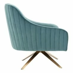 Leyla Channeled Velvet Accent Chair Seafoam - Safavieh -Living Room Chairs store unnamed file 2500