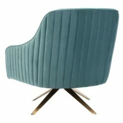 Leyla Channeled Velvet Accent Chair Seafoam - Safavieh -Living Room Chairs store unnamed file 2502