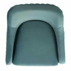 Leyla Channeled Velvet Accent Chair Seafoam - Safavieh -Living Room Chairs store unnamed file 2503