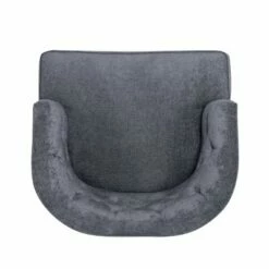 Clough Contemporary Fabric Tufted Accent Chair - Christopher Knight Home Navy Blue/dark Brown -Living Room Chairs store unnamed file 2518