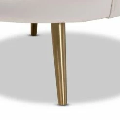 Cosette Velvet Upholstered Chair Light Beige/Gold - Baxton Studio 12 Cosette Velvet Upholstered Chair Light Beige/Gold - Baxton Studio -Living Room Chairs store unnamed file 2529