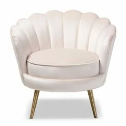 Cosette Velvet Upholstered Chair Light Beige/Gold - Baxton Studio 15 Cosette Velvet Upholstered Chair Light Beige/Gold - Baxton Studio -Living Room Chairs store unnamed file 2532