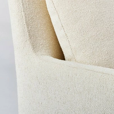 Threshold Designed W/Studio McGee Pacific Ridge Pillow Back Upholstered Anywhere Chair Cream - Threshold™ designed with Studio McGee 6 Threshold Designed W/Studio McGee Pacific Ridge Pillow Back Upholstered Anywhere Chair Cream - Threshold™ designed with Studio McGee - Image 4