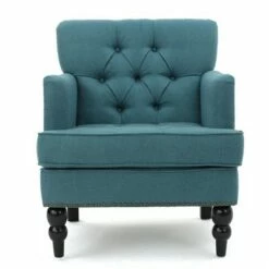 Malone Club Chair - Christopher Knight Home Dark Teal -Living Room Chairs store unnamed file 254