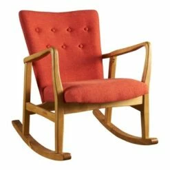 Callum Mid-Century Fabric Rocker - Christopher Knight Home Muted Orange 11 Callum Mid-Century Fabric Rocker - Christopher Knight Home Muted Orange -Living Room Chairs store unnamed file 2551