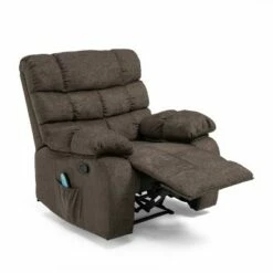 Blackshear Contemporary Pillow Tufted Massage Recliner - Christopher Knight Home Brown -Living Room Chairs store unnamed file 2557
