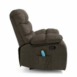 Blackshear Contemporary Pillow Tufted Massage Recliner - Christopher Knight Home Brown -Living Room Chairs store unnamed file 2559
