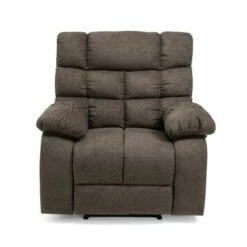 Blackshear Contemporary Pillow Tufted Massage Recliner - Christopher Knight Home Brown -Living Room Chairs store unnamed file 2565