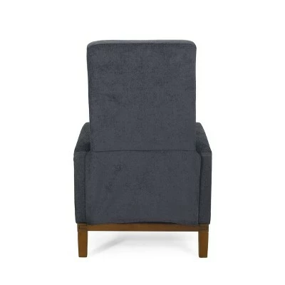 Kalstrom Contemporary Fabric Upholstered Pushback Recliner - Christopher Knight Home Navy Blue/brown 7 Kalstrom Contemporary Fabric Upholstered Pushback Recliner - Christopher Knight Home Navy Blue/brown - Image 5