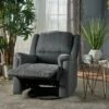 Jennette Tufted Swivel Gliding Recliner - Christopher Knight Home Charcoal Fabric -Living Room Chairs store unnamed file 2623