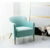 Topaz Velvet Armchair - Safavieh Aqua -Living Room Chairs store unnamed file 2630